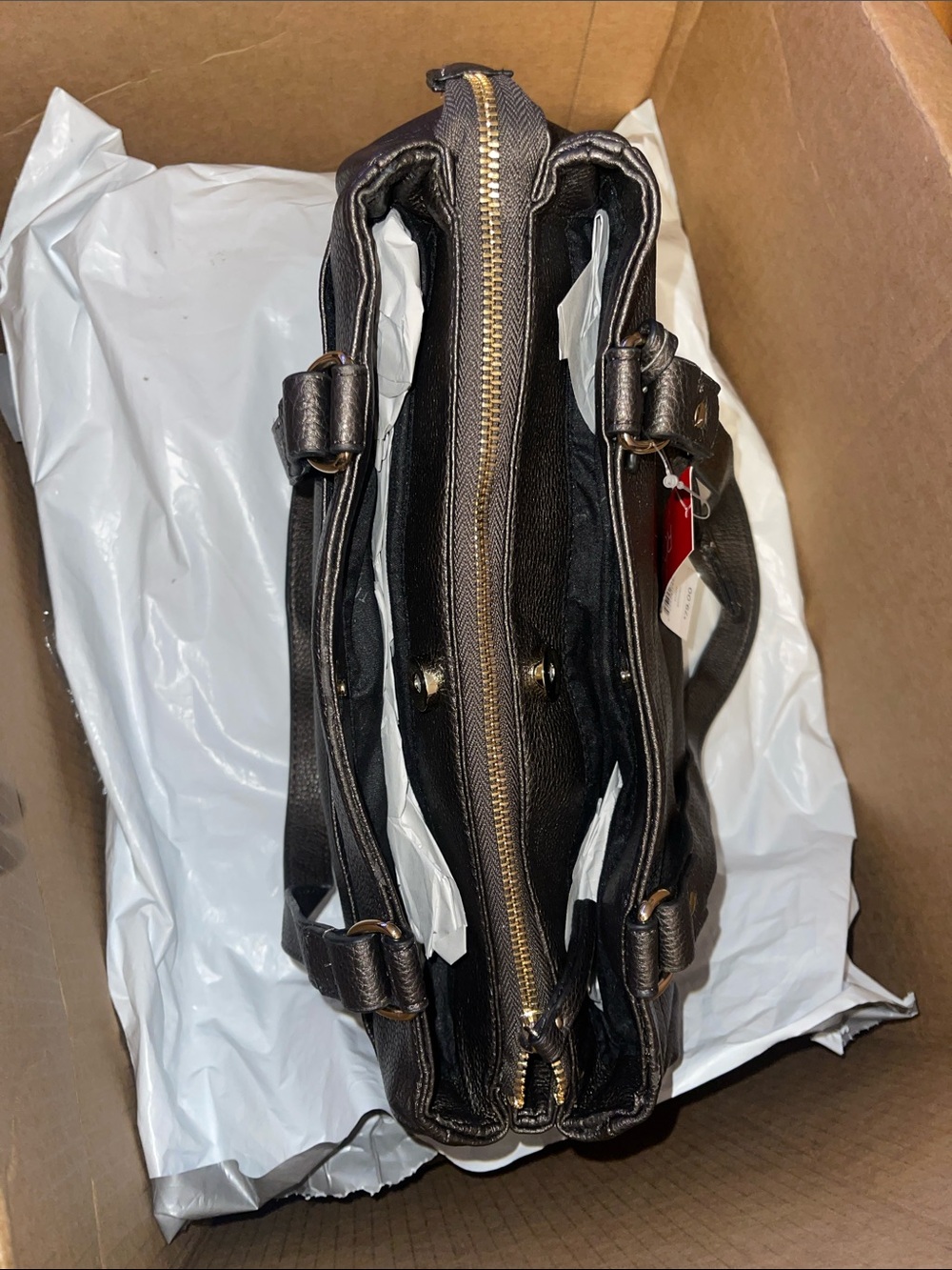 Rosetti Black Structured Shoulder Bag with Tassel Detail - Picture 4 of 4
